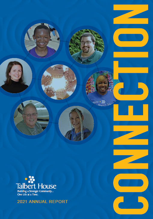 Connection Annual Report cover with people in circles